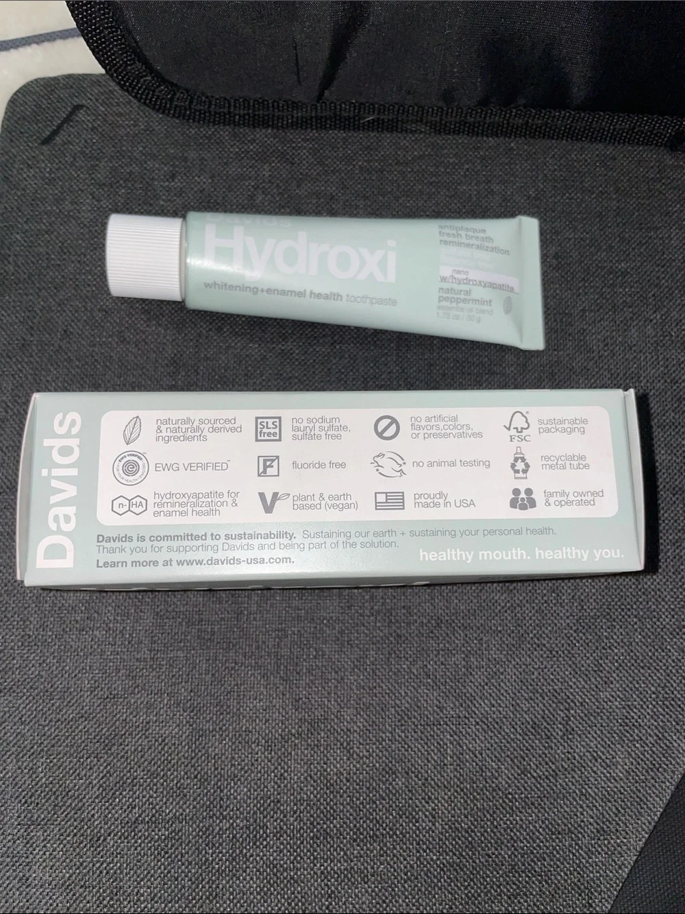 David’s Hydroxi Whitening+ enamel health toothpaste NWT 1.75 oz